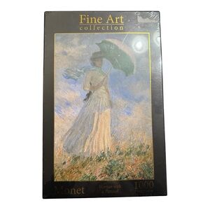 Monet Woman with a Parasol 1000 Piece Puzzle Fine Art Collection Sealed